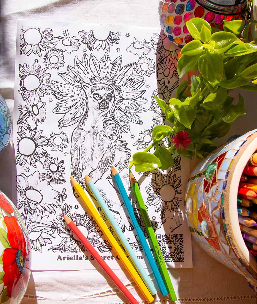 Digital Colouring Page - Lamer