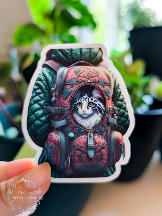 Sticker - Cat in Bag