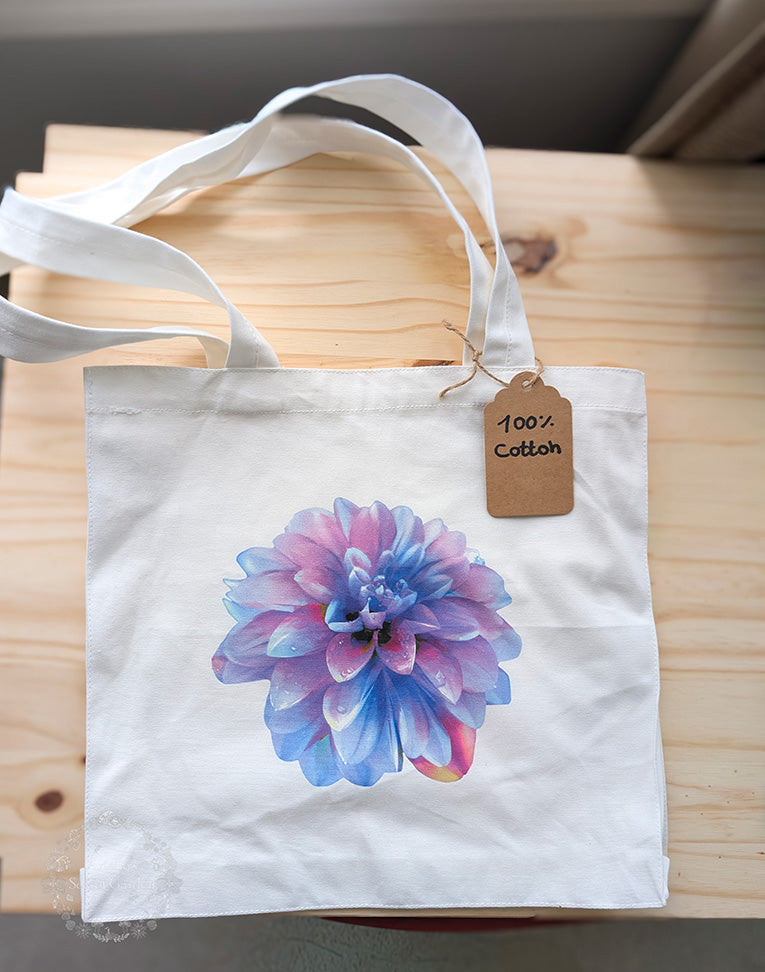 Cotton Tote Bag - Flower