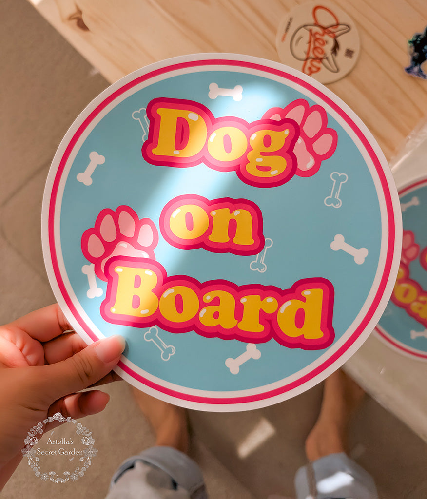 Larger Sticker - Dog On Board