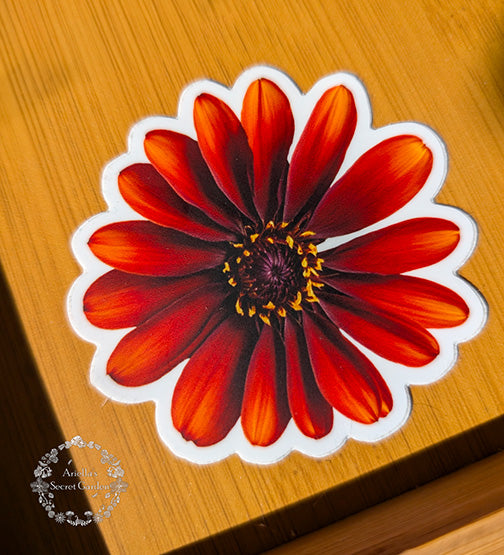 Sticker- Red Flower