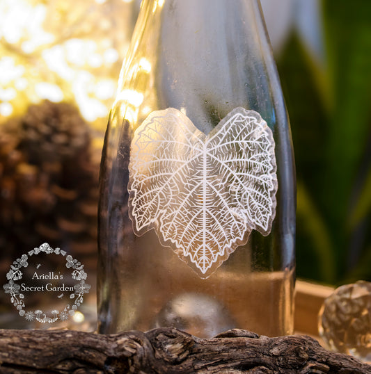 Sticker - clear -  Grape leaves