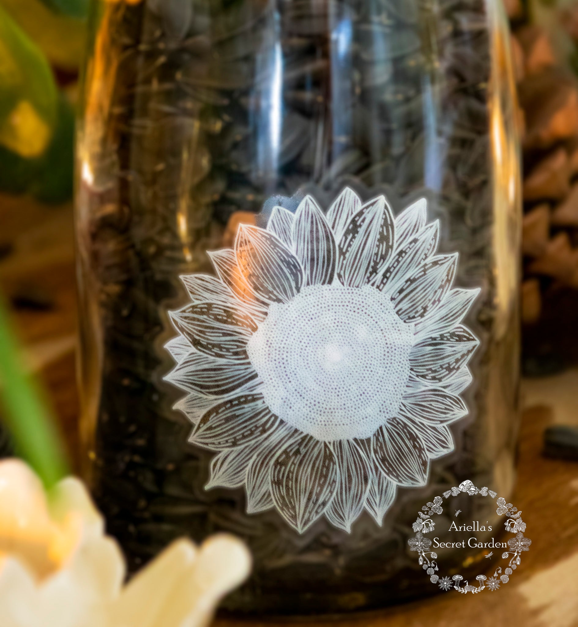 Sticker -Clear - Sunflower