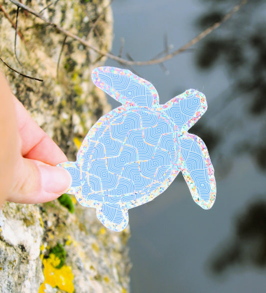 Sticker- Glitter - Turtle