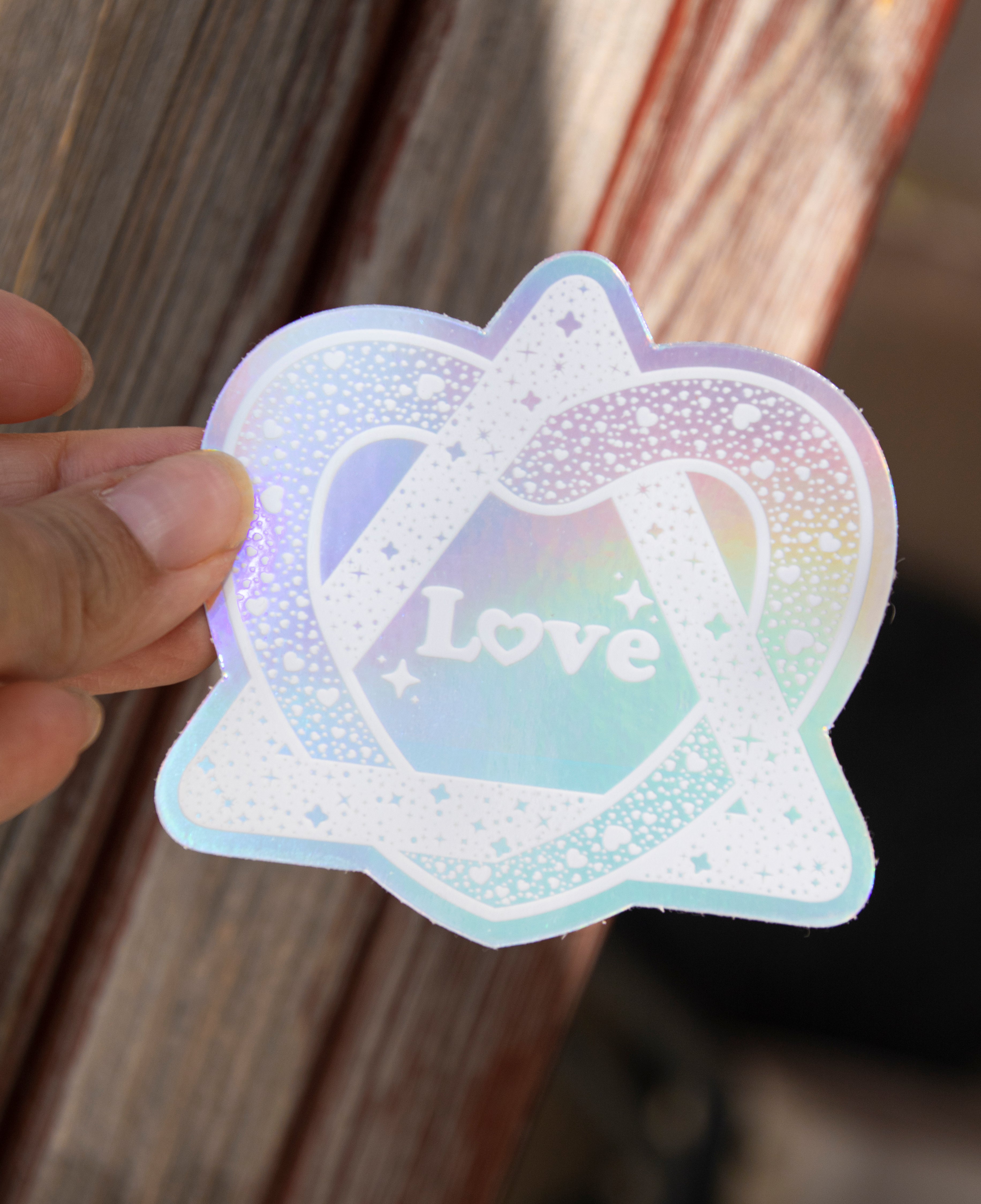 Holographic sticker - Adoption symbol