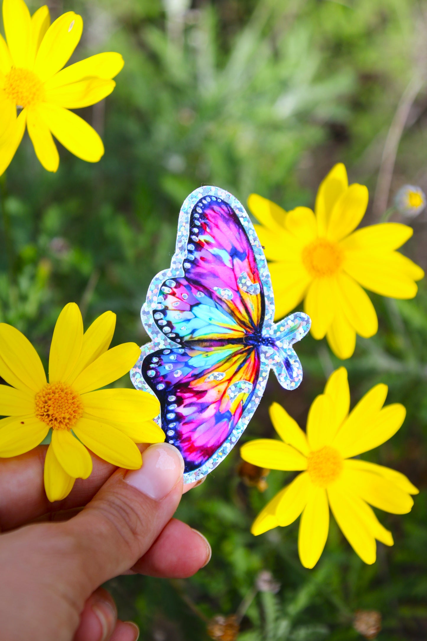 Glitter sticker Butterfly