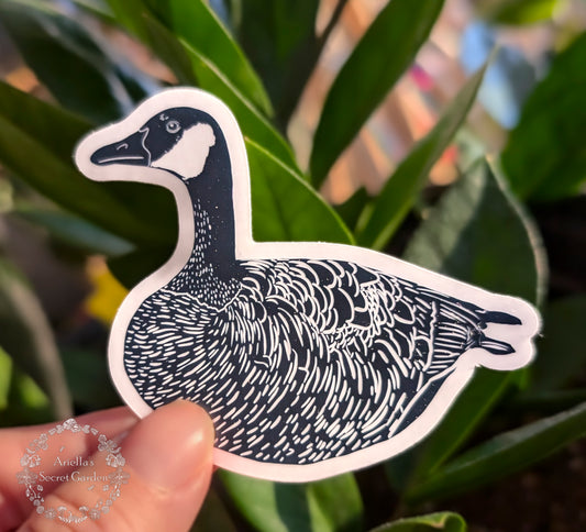 Clear Sticker - Canada goose