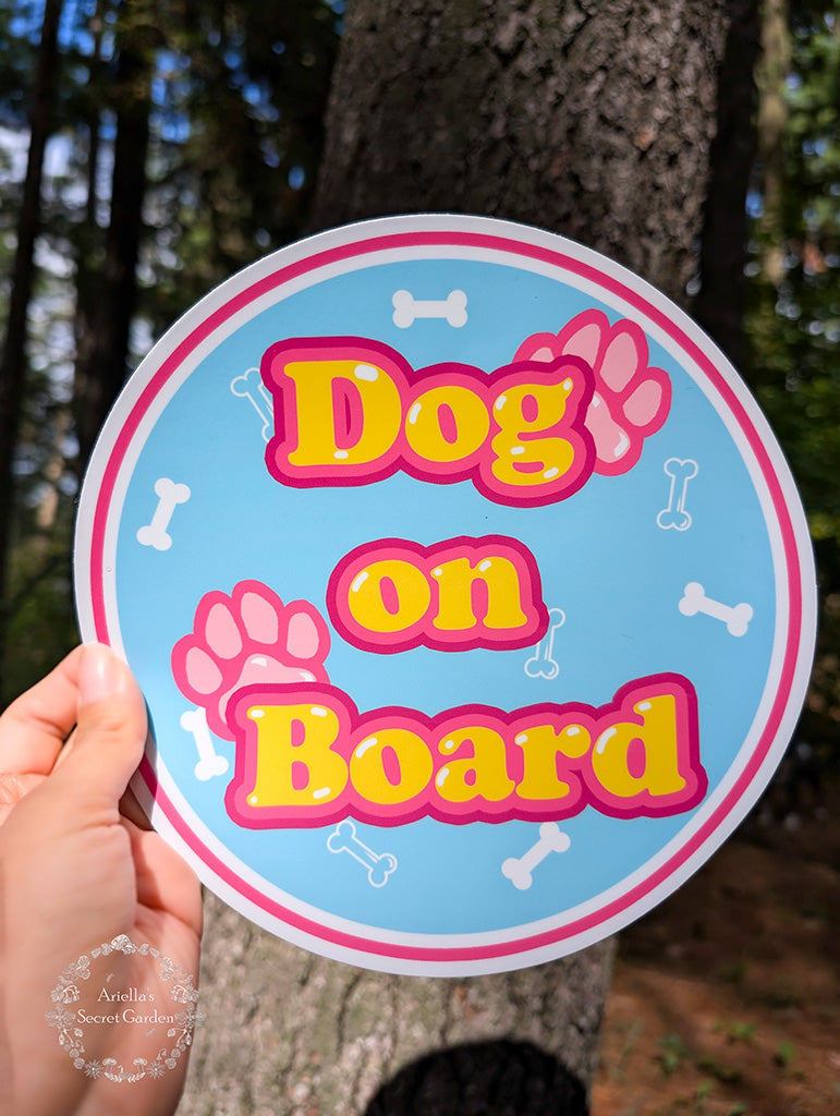 Larger Sticker - Dog On Board