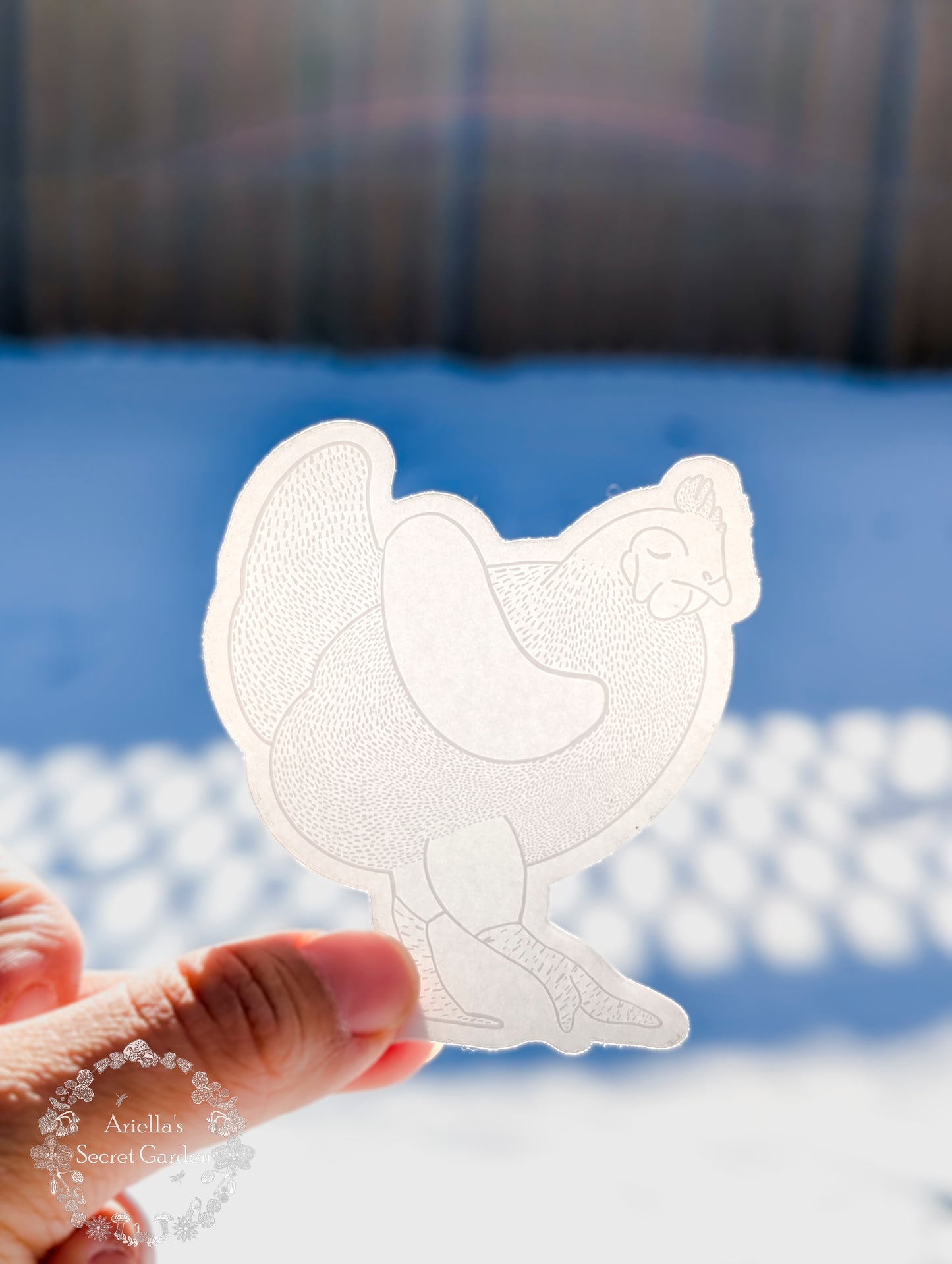 Sticker - Clear - Royal chicken