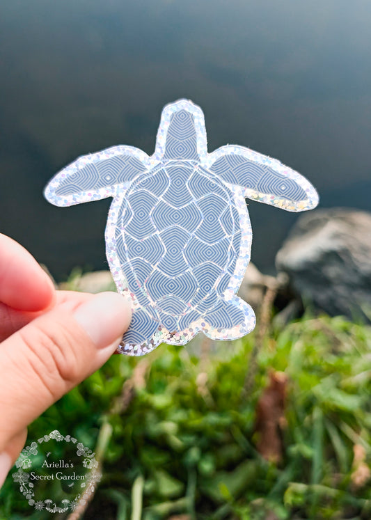 Sticker- Glitter - Turtle