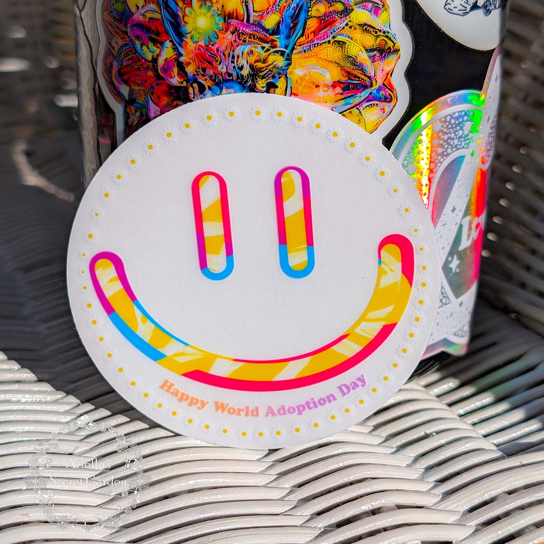 Clear sticker - Happy world adoption day