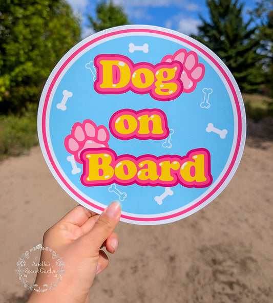 Larger Sticker - Dog On Board