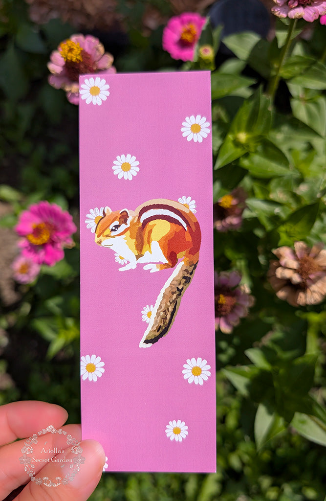 Bookmark - Pink chipmunk