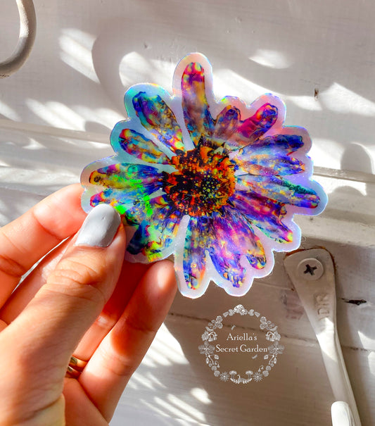 Holographic sticker - Flower