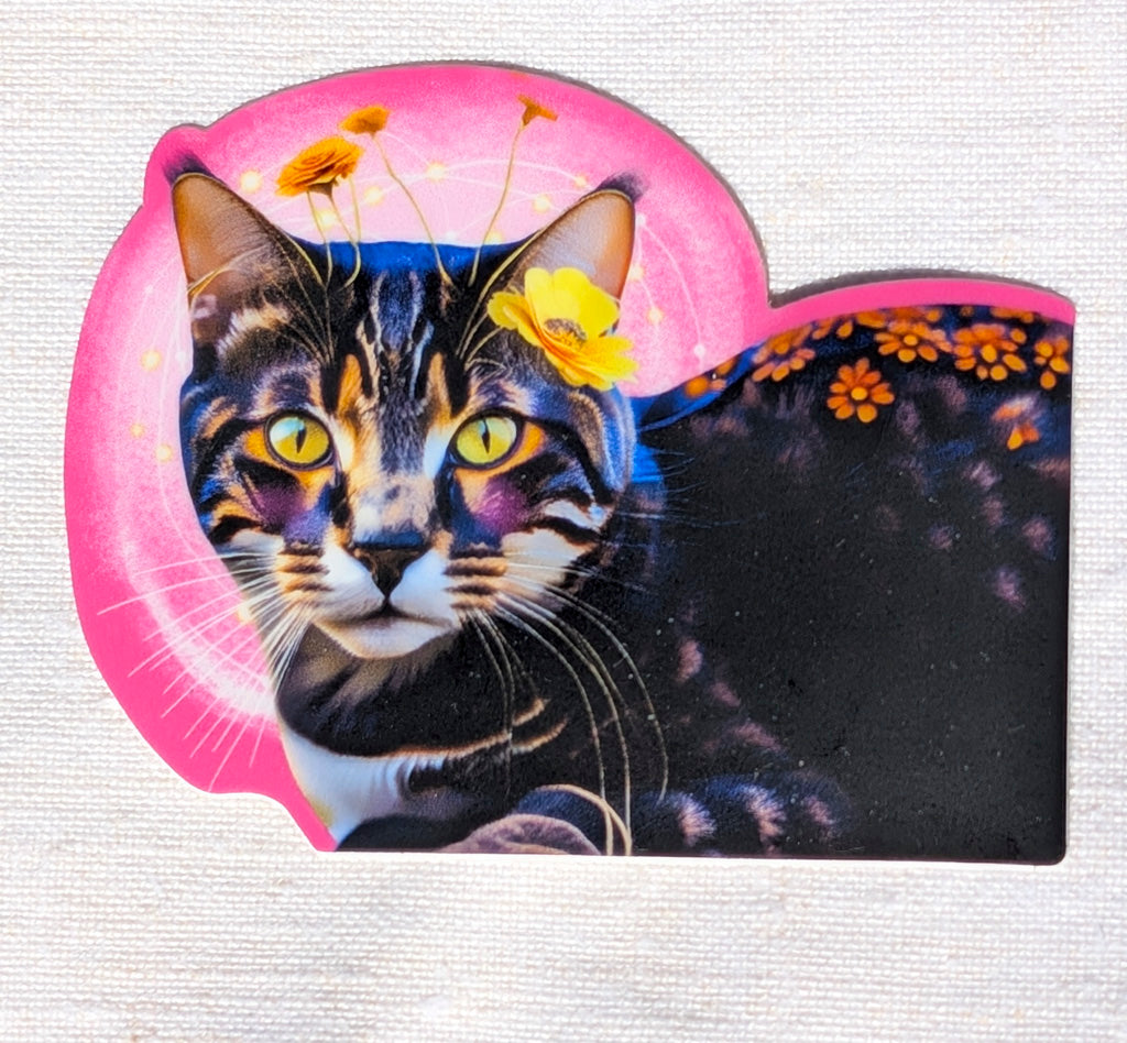 Sticker- Flower Cat from Space