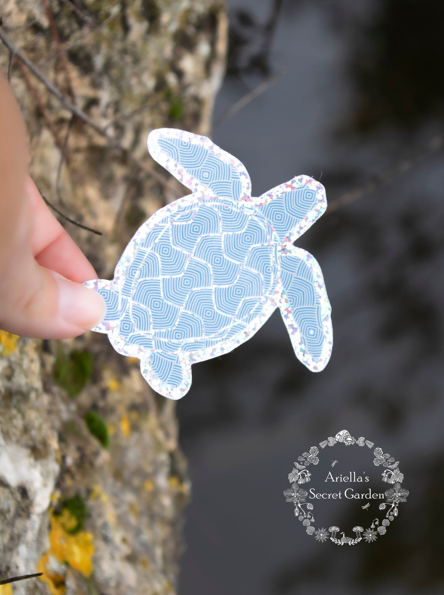 Sticker- Glitter - Turtle