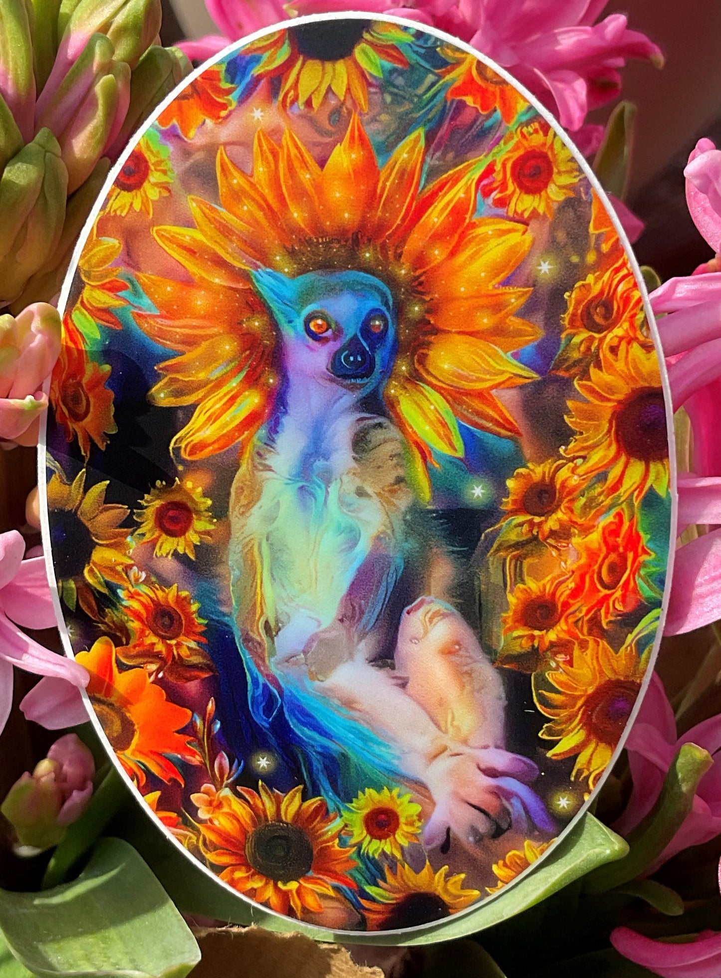 Sticker - Sunflower lemurs