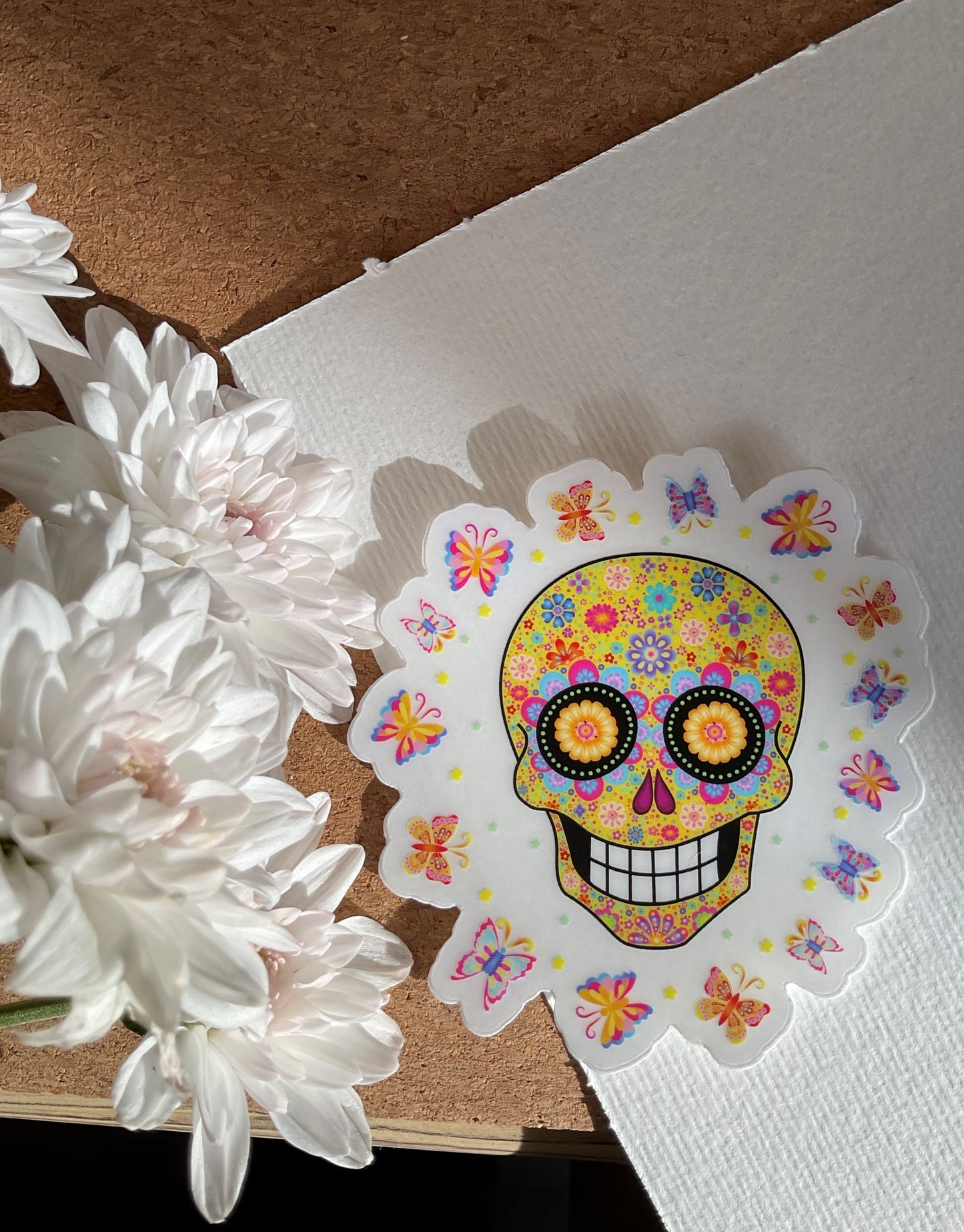 Sticker- Clear - Day of the Dead