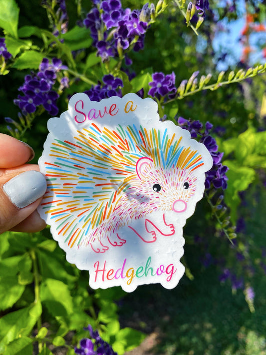 Sticker-Clear-hedgehog