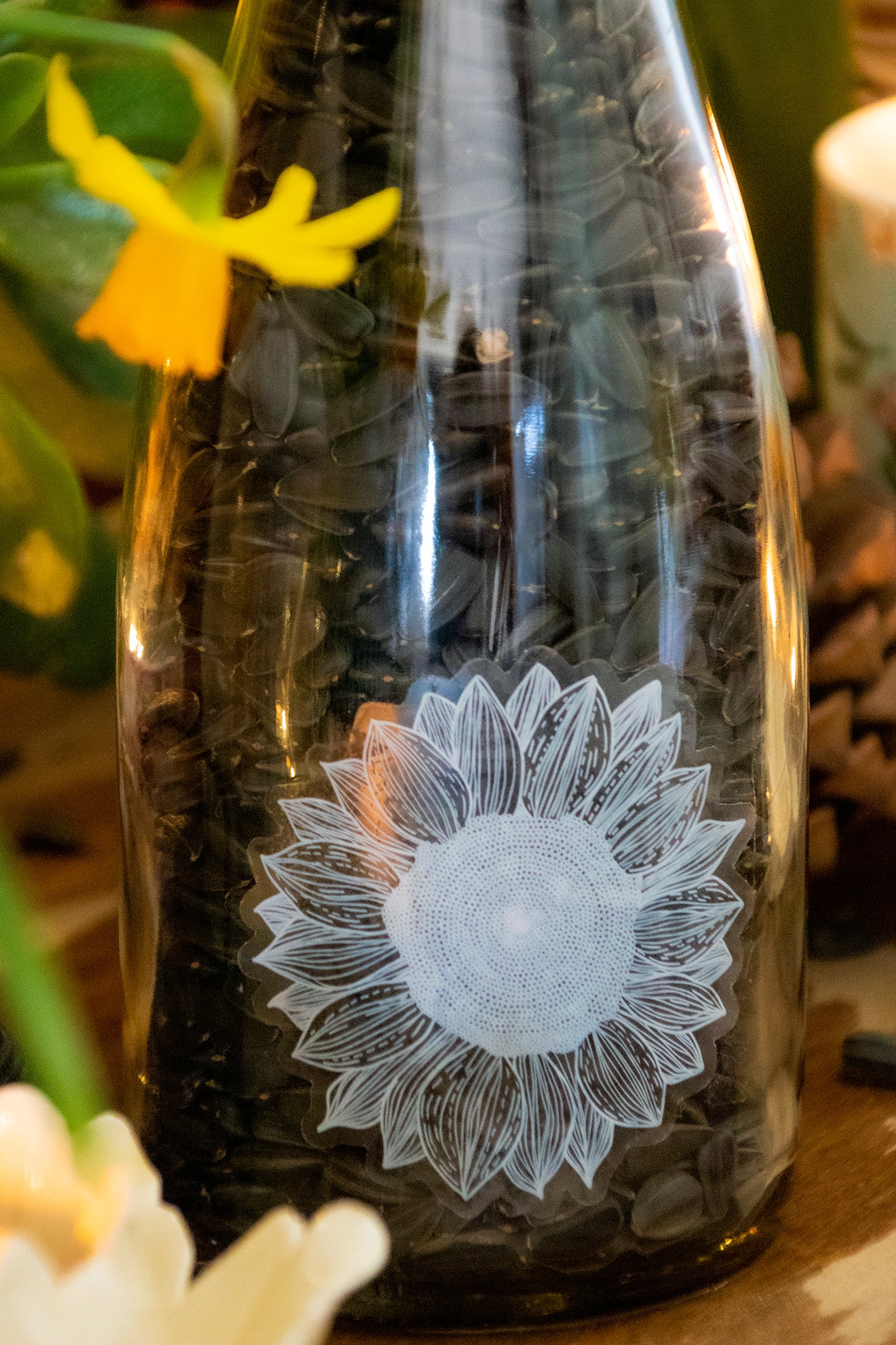 Sticker -Clear - Sunflower